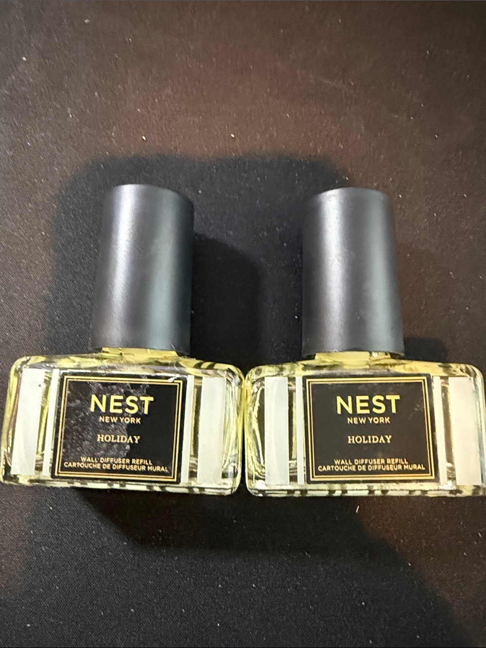 NEST Fragrances Black & Pale Yellow Wall Diffuser Refill Duo New No Box